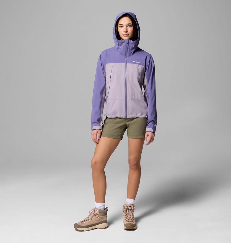 Women's Boulder Falls Waterproof Jacket, Color: Shale Purple, Stormwatch, image 2