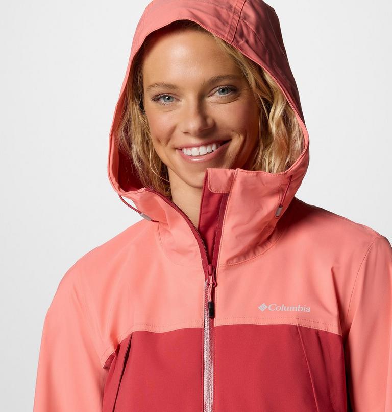 Chaqueta impermeable Boulder Falls para mujer, Color: Daredevil, Alpenglow, image 4