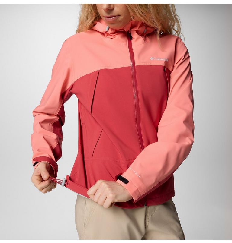 Chaqueta impermeable Boulder Falls para mujer, Color: Daredevil, Alpenglow, image 5