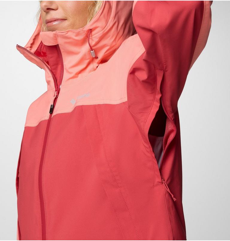 Chaqueta impermeable Boulder Falls para mujer, Color: Daredevil, Alpenglow, image 6