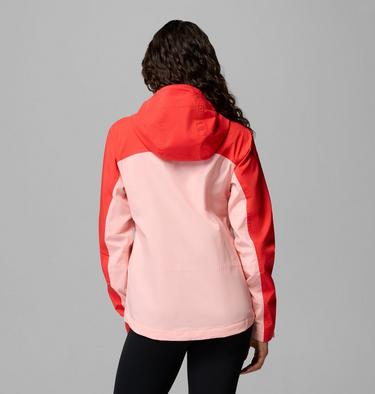 Veste Imperm&eacute;able Boulder Falls Femme, Color: Pink Sand, Poppy Red , image 11