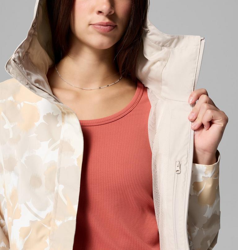 Hikebound wasserdichte Jacke mit Print f&uuml;r Frauen, Color: Dark Stone Ikatbloom Print, Dark Stone, image 6