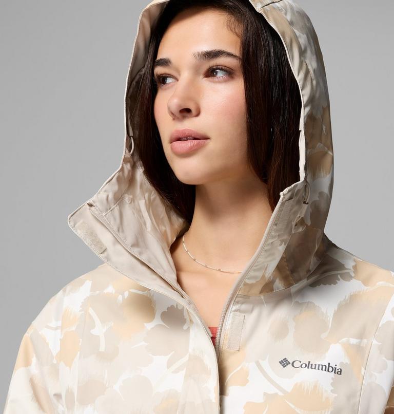 Hikebound wasserdichte Jacke mit Print f&uuml;r Frauen, Color: Dark Stone Ikatbloom Print, Dark Stone, image 7