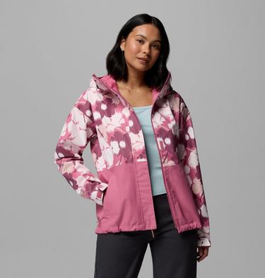 Hikebound wasserdichte Jacke mit Print f&uuml;r Frauen, Color: Rosette Ikatbloom Print, Rosette, image 4