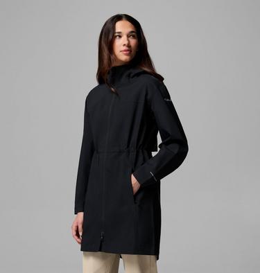 Women's Weekend Adventure II Long Shell, Color: Black, image 8