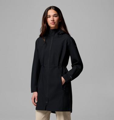 Women's Weekend Adventure II Long Shell, Color: Black, image 1