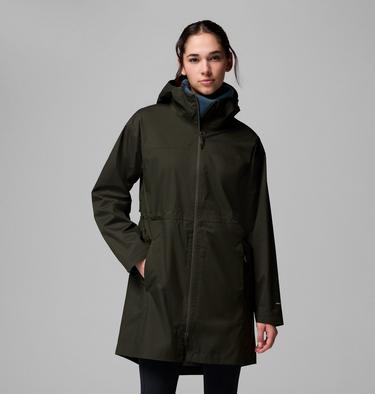 Women's Weekend Adventure II Long Shell, Color: Greenscape, image 13