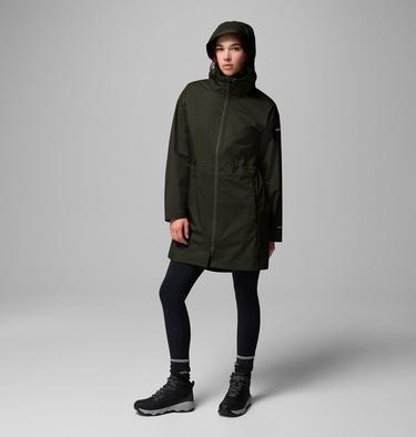 Women's Weekend Adventure II Long Shell, Color: Greenscape, image 14