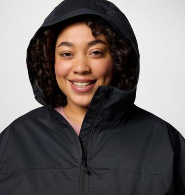Women's Weekend Adventure II Long Shell - Plus Size, Color: Black, image 12