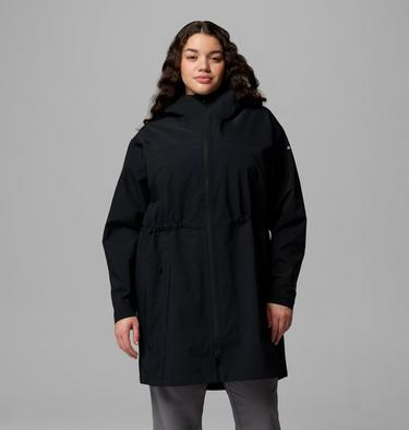 Women's Weekend Adventure II Long Shell - Plus Size, Color: Black, image 5