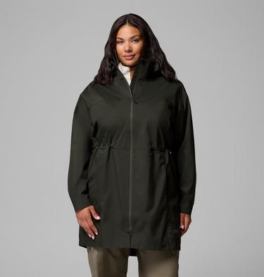 Women's Weekend Adventure II Long Shell - Plus Size, Color: Greenscape, image 5