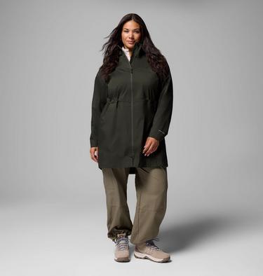 Women's Weekend Adventure II Long Shell - Plus Size, Color: Greenscape, image 6