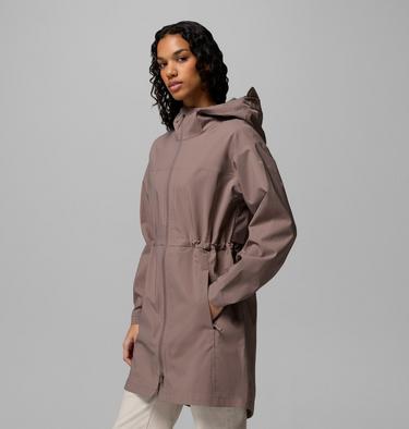 Women's Weekend Adventure II Long Waterproof Jacket, Color: Iron, image 4