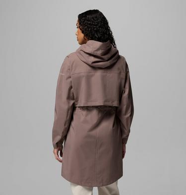 Women's Weekend Adventure II Long Waterproof Jacket, Color: Iron, image 3