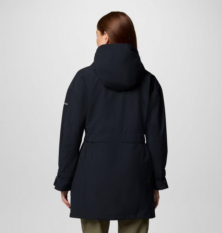 Women's Here And There III Waterproof Trench Jacket, Color: Black, image 2