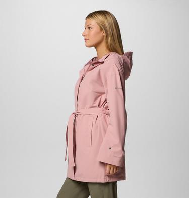 Here And There III wasserdichte Trench Jacke für Frauen, Color: Eraser Pink, image 3