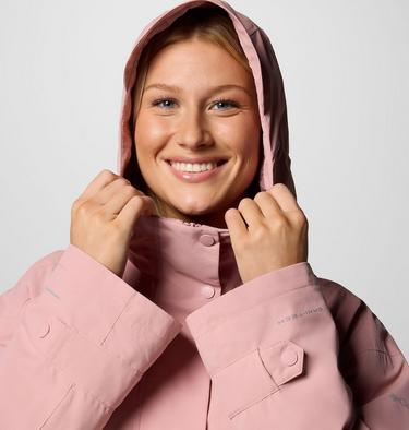 Here And There III wasserdichte Trench Jacke für Frauen, Color: Eraser Pink, image 4