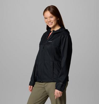 Women's Crested Canyon Hooded Windbreaker, Color: Black, image 7