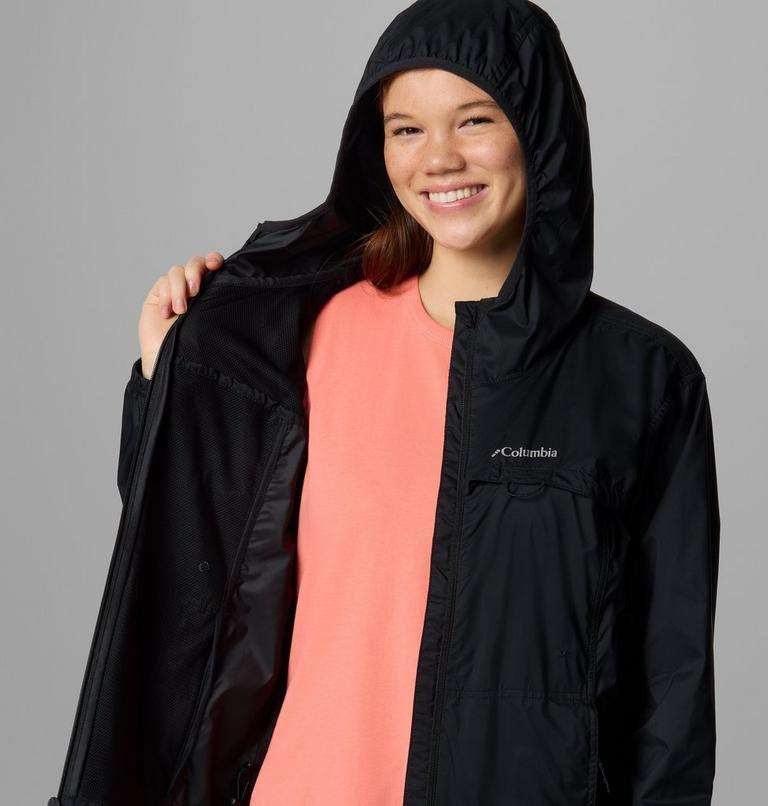 Cortavientos con capucha Crested Canyon para mujer, Color: Black, image 6
