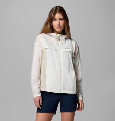 Coupe-vent &agrave; Capuche Crested Canyon Femme, Color: Sea Salt, Dark Stone, image 1