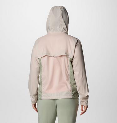 Women's Crested Canyon Windbreaker, Color: Dark Stone, Safari, image 2