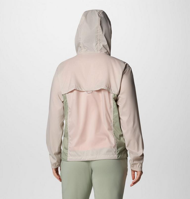 Women's Crested Canyon Hooded Windbreaker, Color: Dark Stone, Safari, image 2