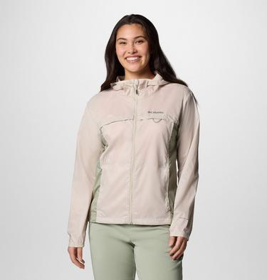 Women's Crested Canyon Windbreaker, Color: Dark Stone, Safari, image 1