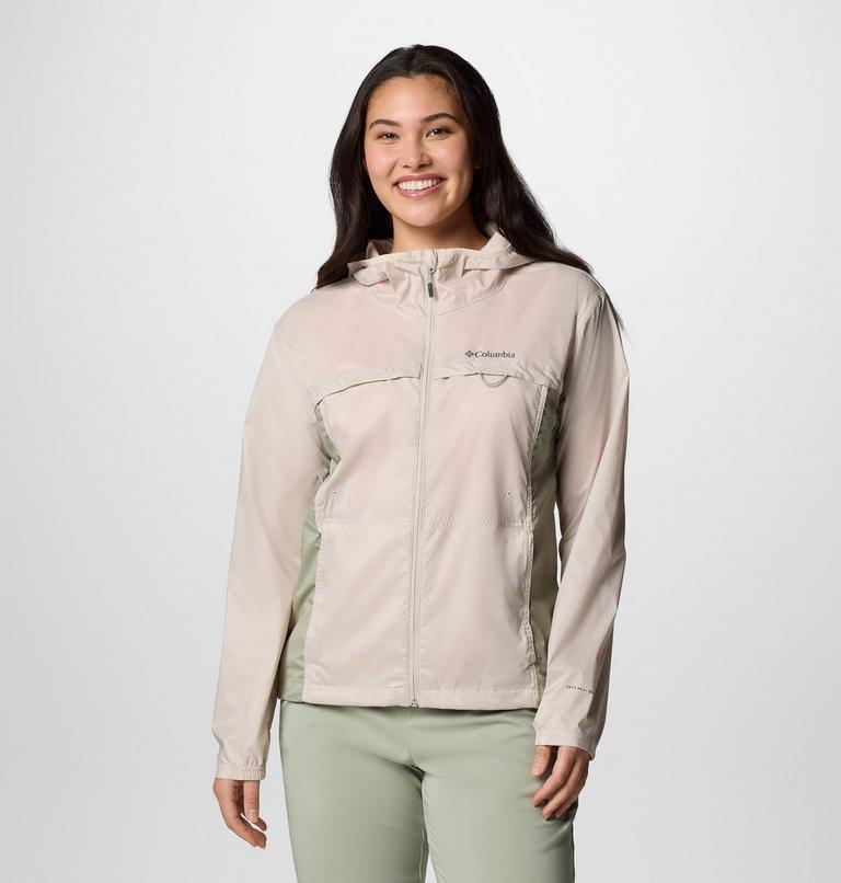 Women's Crested Canyon Hooded Windbreaker, Color: Dark Stone, Safari, image 1