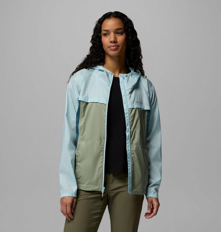 Women's Crested Canyon Hooded Windbreaker, Color: Safari, Everblue, Marine Light, image 5