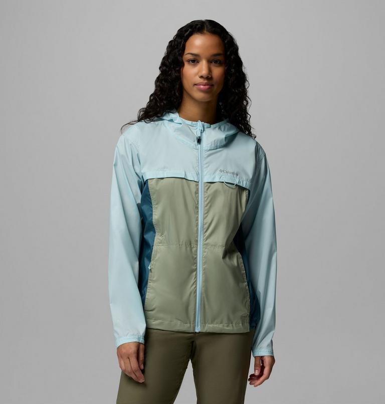 Women's Crested Canyon Hooded Windbreaker, Color: Safari, Everblue, Marine Light, image 1