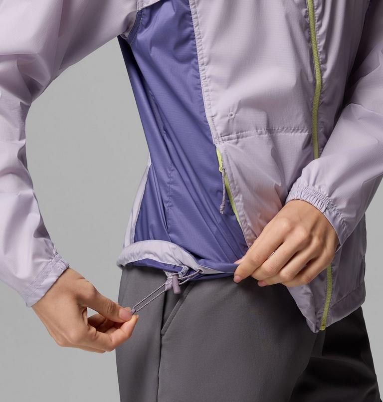 Women's Crested Canyon Hooded Windbreaker, Color: Lavender Pearl, Stormwatch, image 7