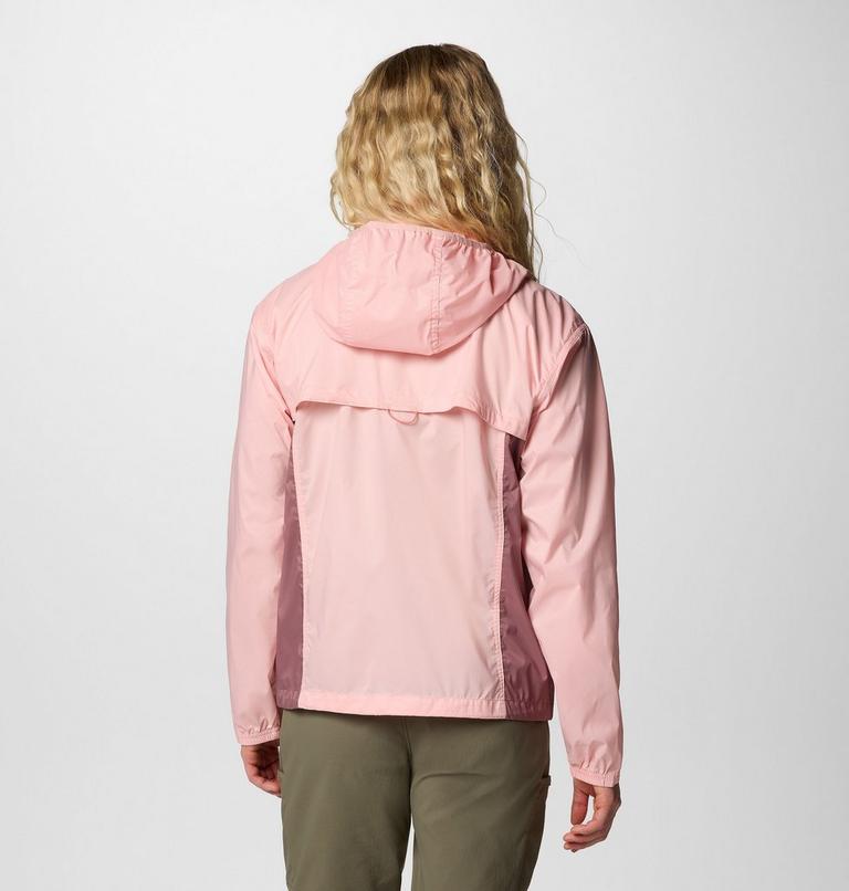 Women's Crested Canyon Windbreaker, Color: Pink Sand, Fig, image 2