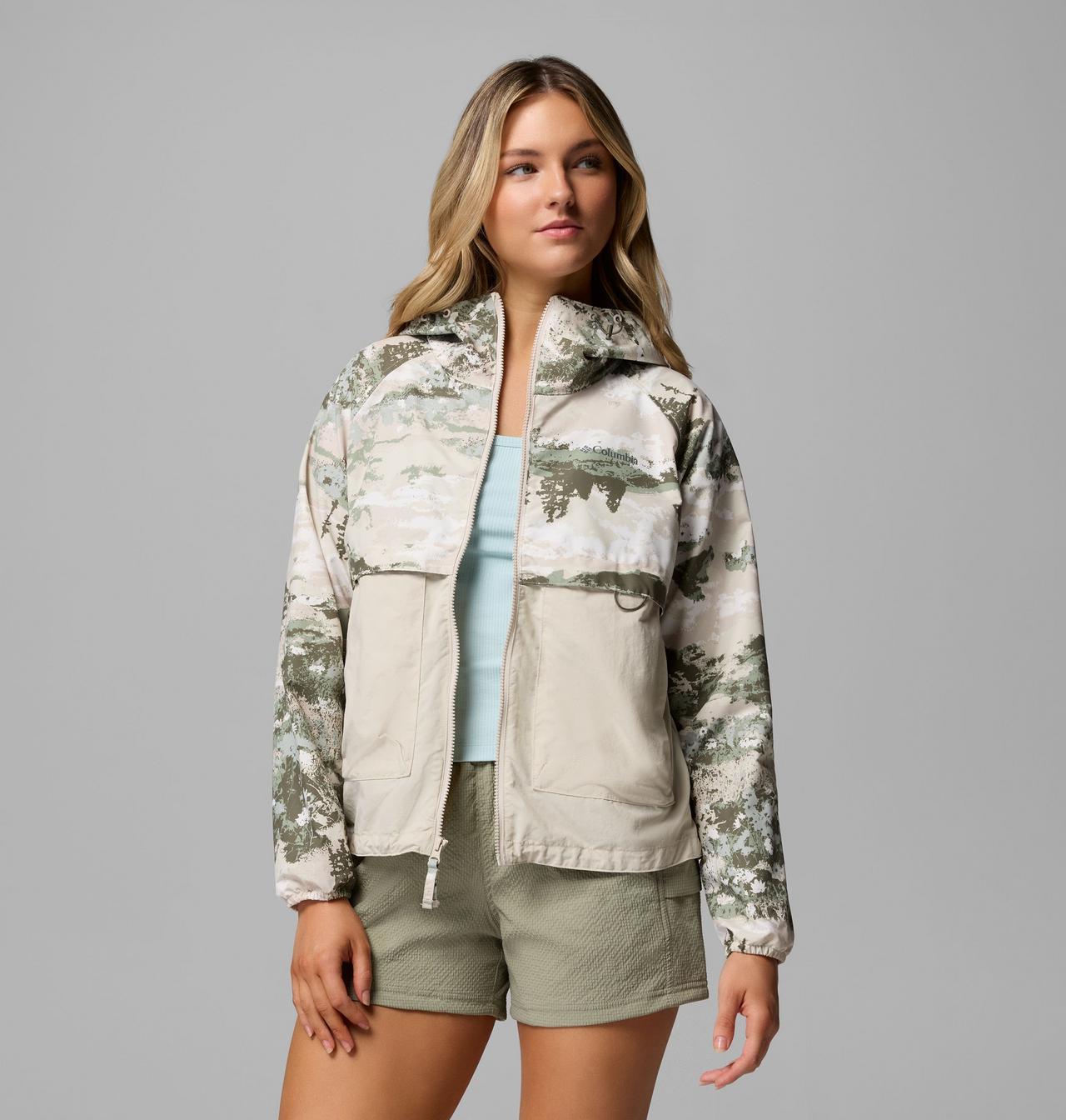 Women's Spire Valley™ Printed Windbreaker | 349 | L 5