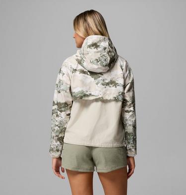 Coupe-vent Imprim&eacute; &agrave; Capuche Spire Valley Femme, Color: Safari Fieldaze Print, Dark Stone, image 3