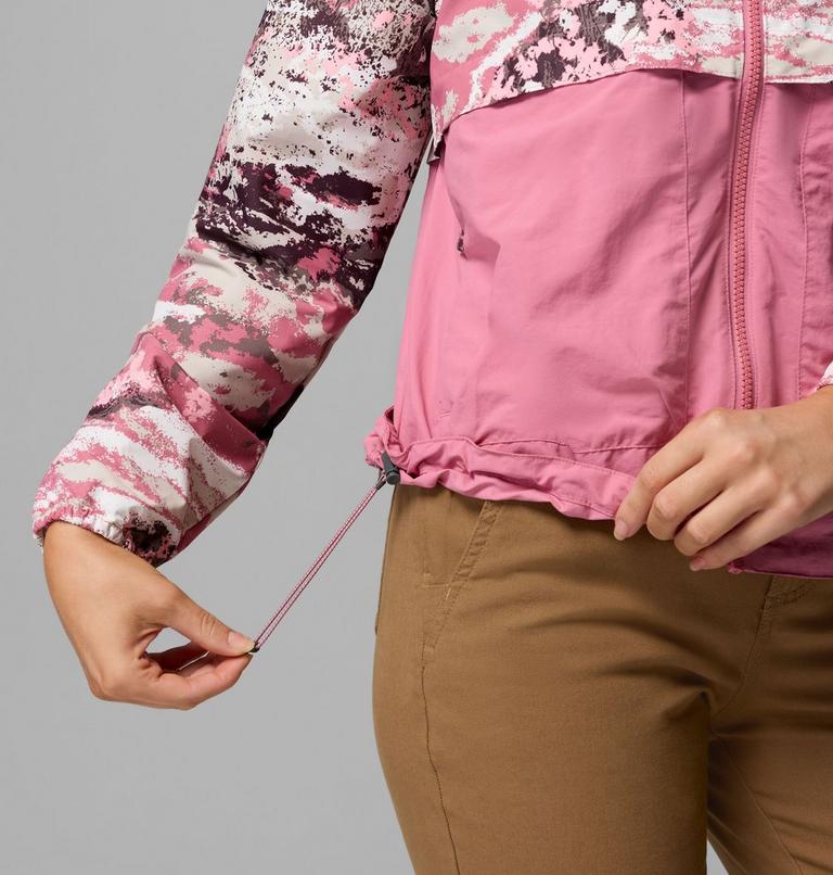Coupe-vent Imprim&eacute; &agrave; Capuche Spire Valley Femme, Color: Rosette Fieldaze Print, Rosette, image 7