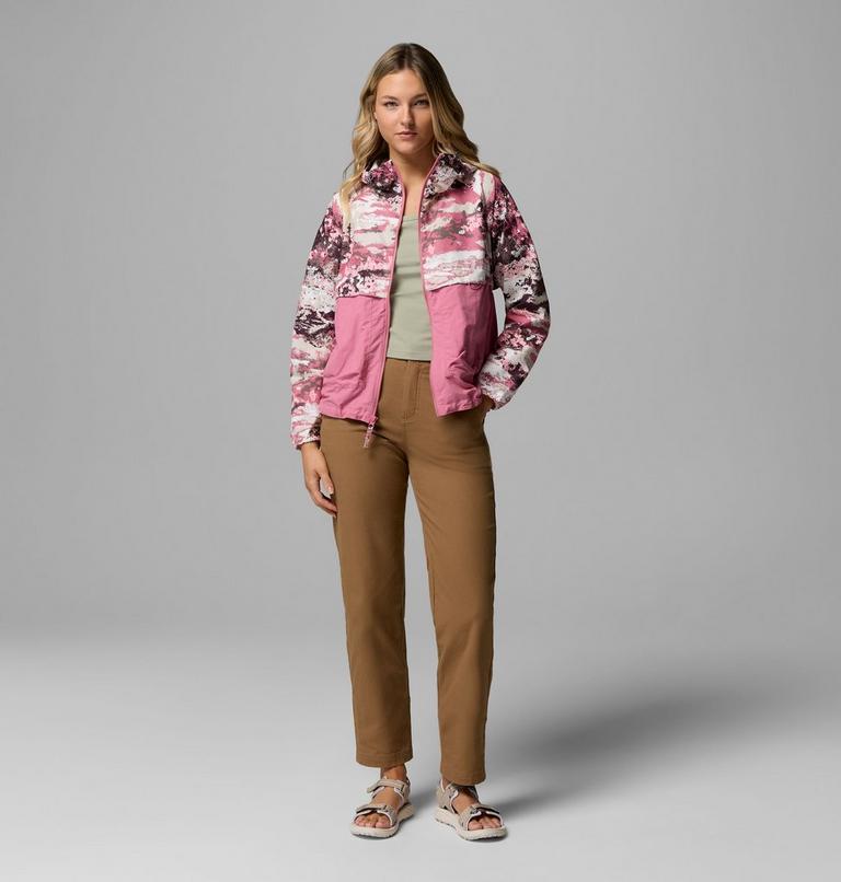 Coupe-vent Imprim&eacute; &agrave; Capuche Spire Valley Femme, Color: Rosette Fieldaze Print, Rosette, image 2