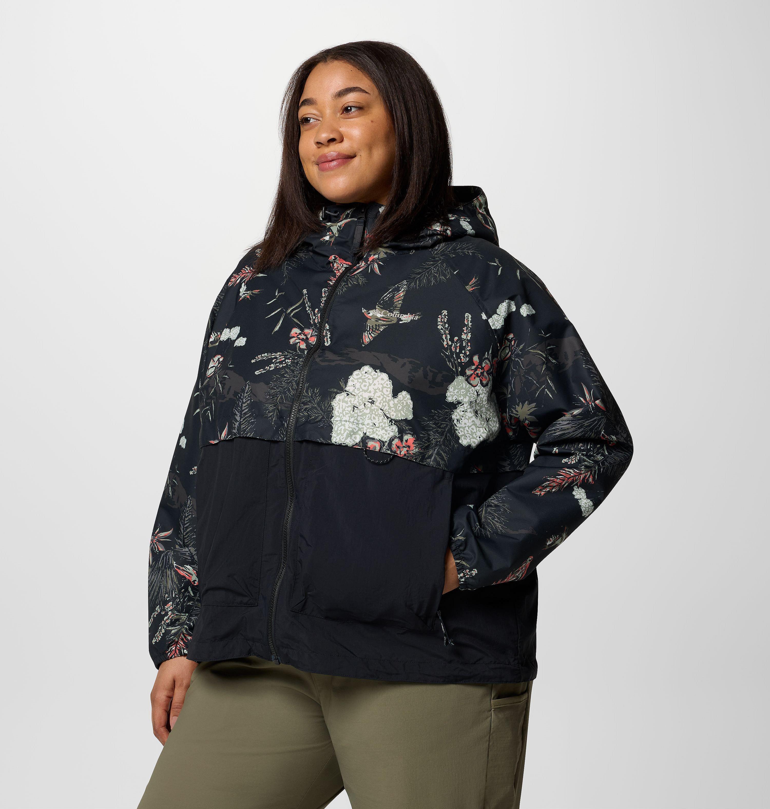 Women's Spire Valley™ Printed Windbreaker - Plus Size | 010 | 2X 3