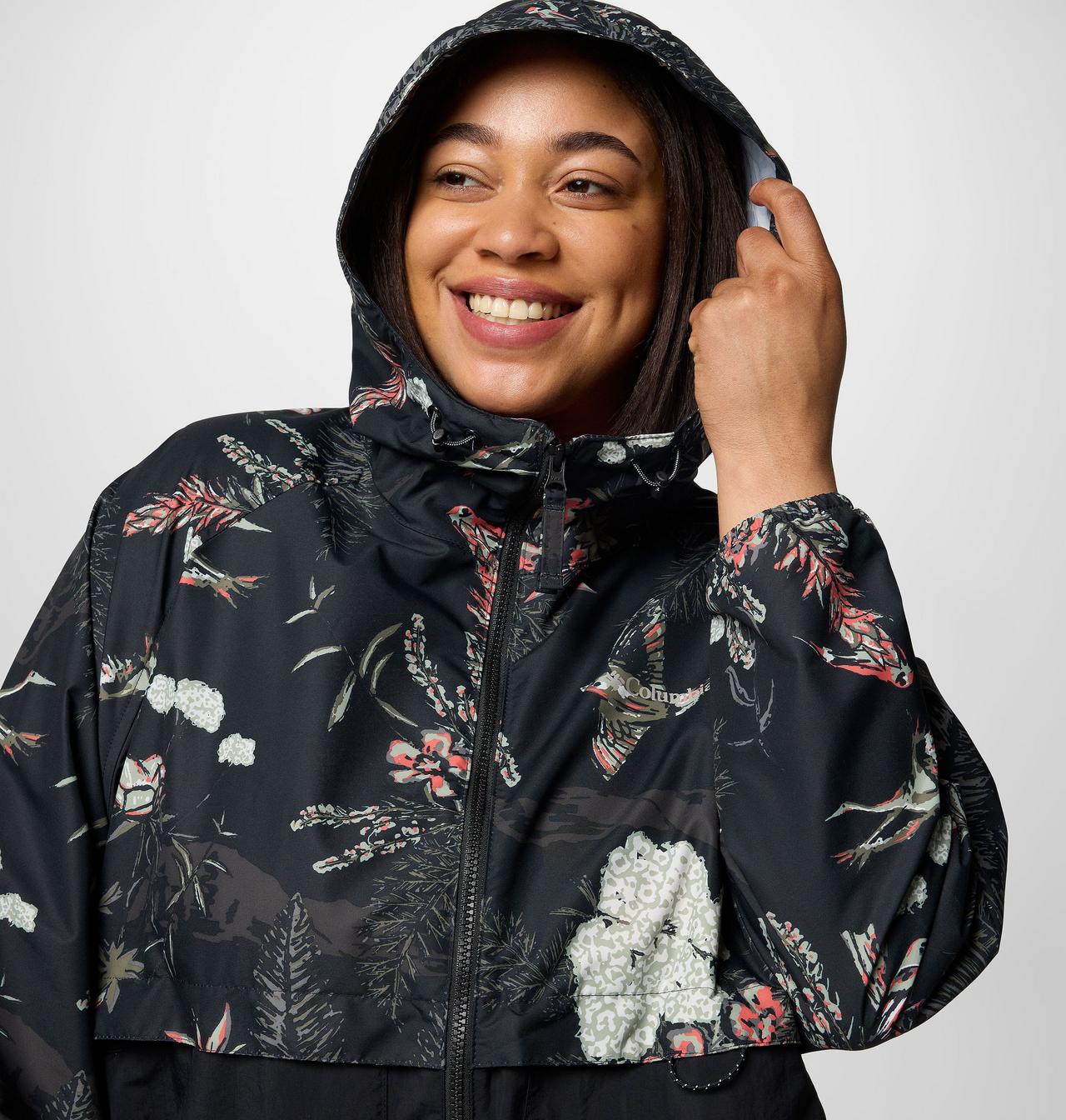 Women's Spire Valley™ Printed Windbreaker - Plus Size 4