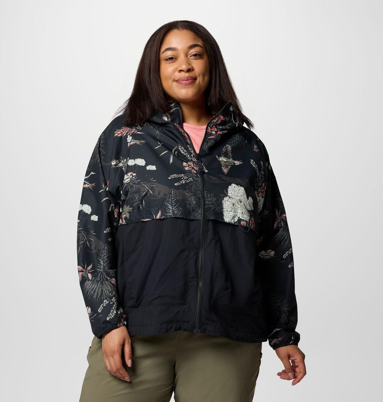 Women's Spire Valley™ Printed Windbreaker - Plus Size 1