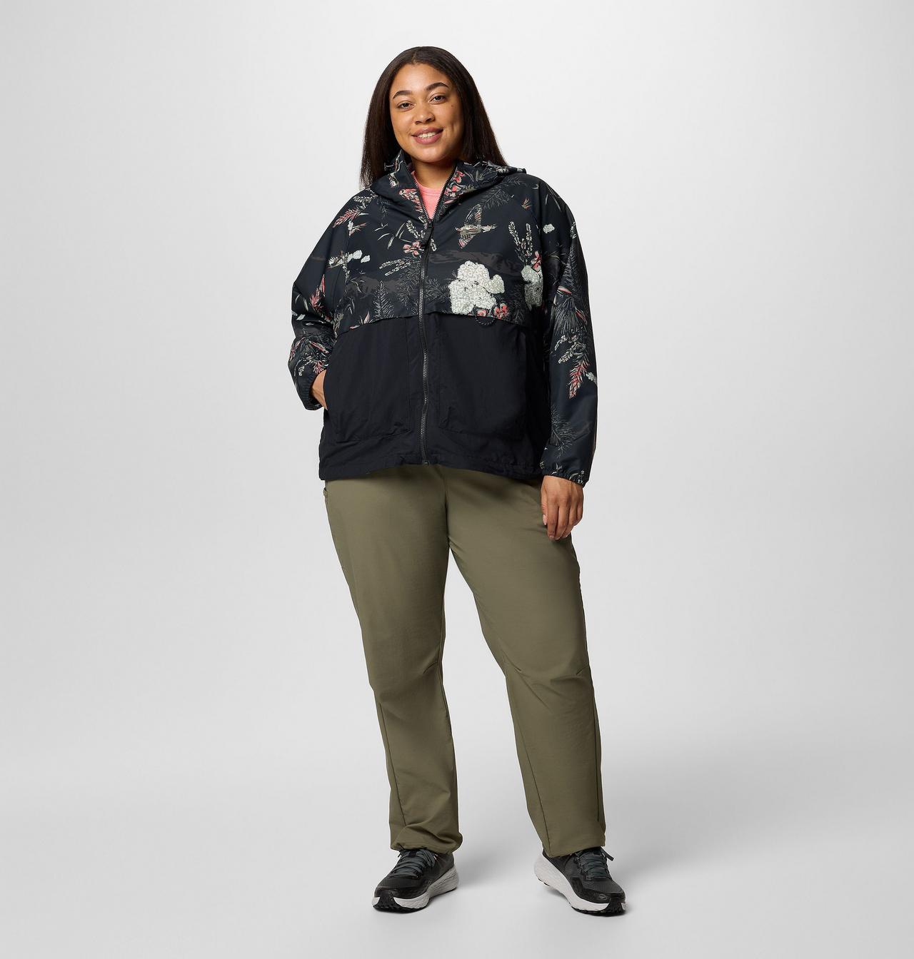 Women's Spire Valley™ Printed Windbreaker - Plus Size 7