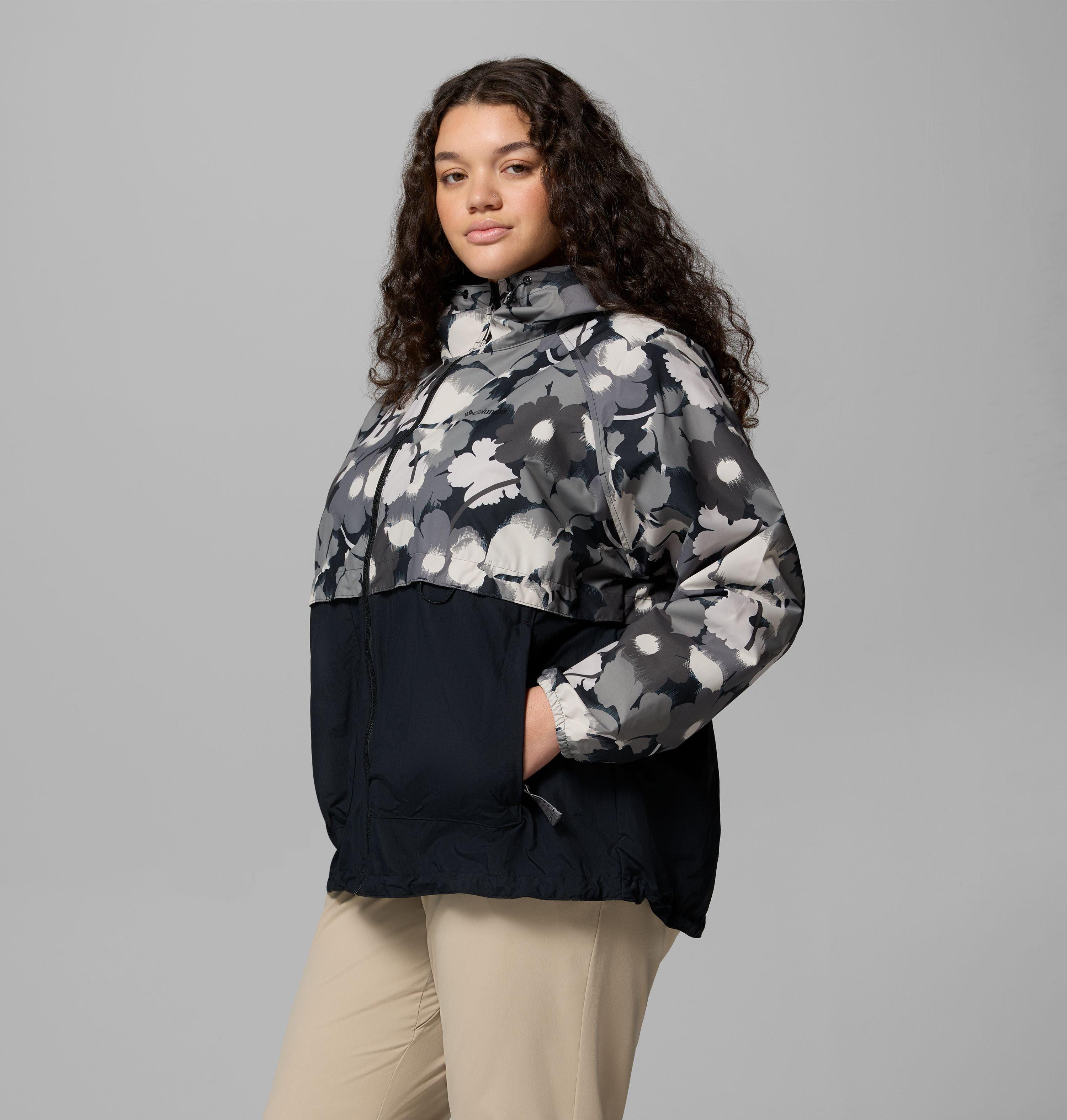 Women's Spire Valley Printed Windbreaker - Plus Size 4