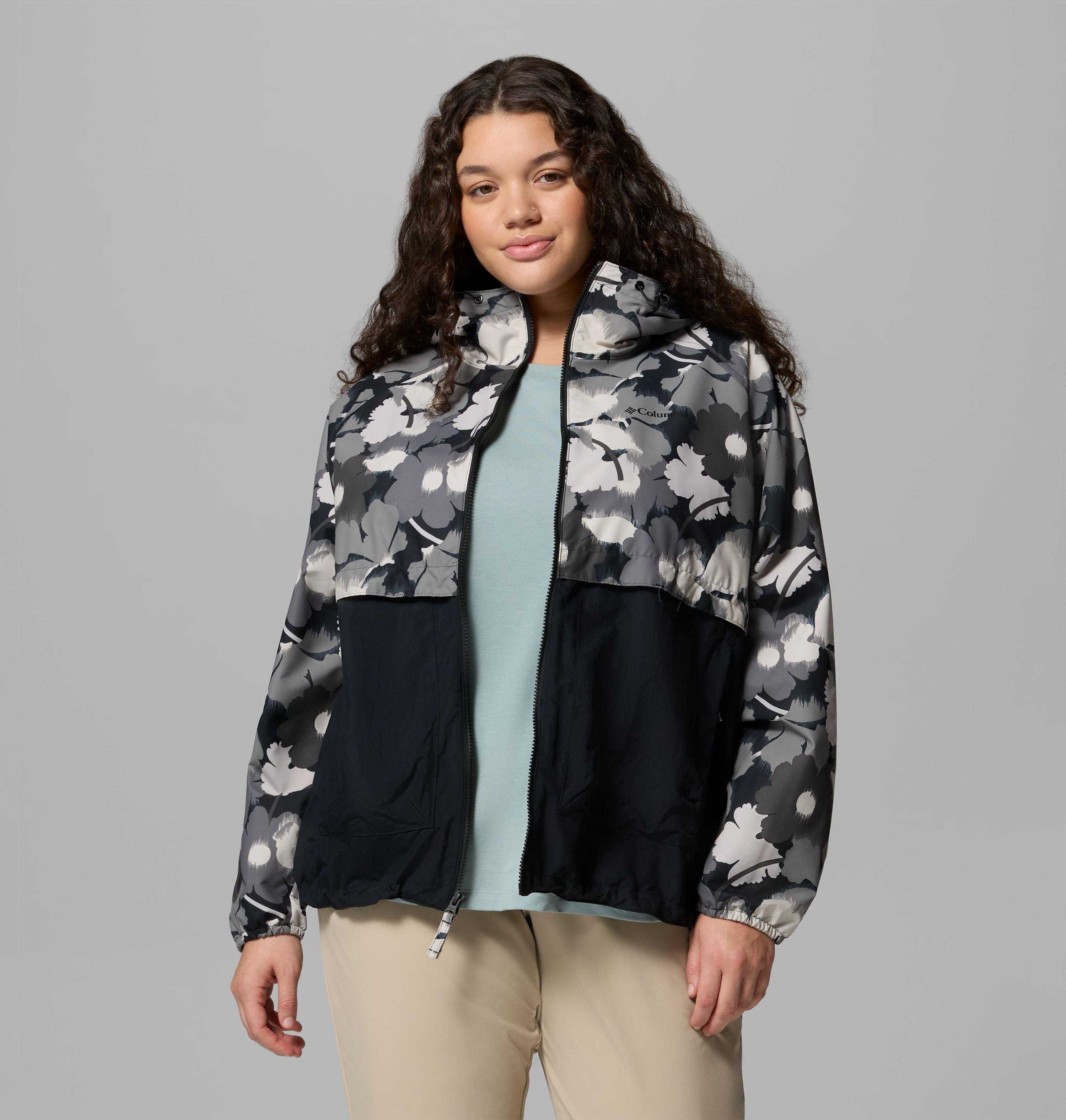 Women's Spire Valley Printed Windbreaker - Plus Size 5