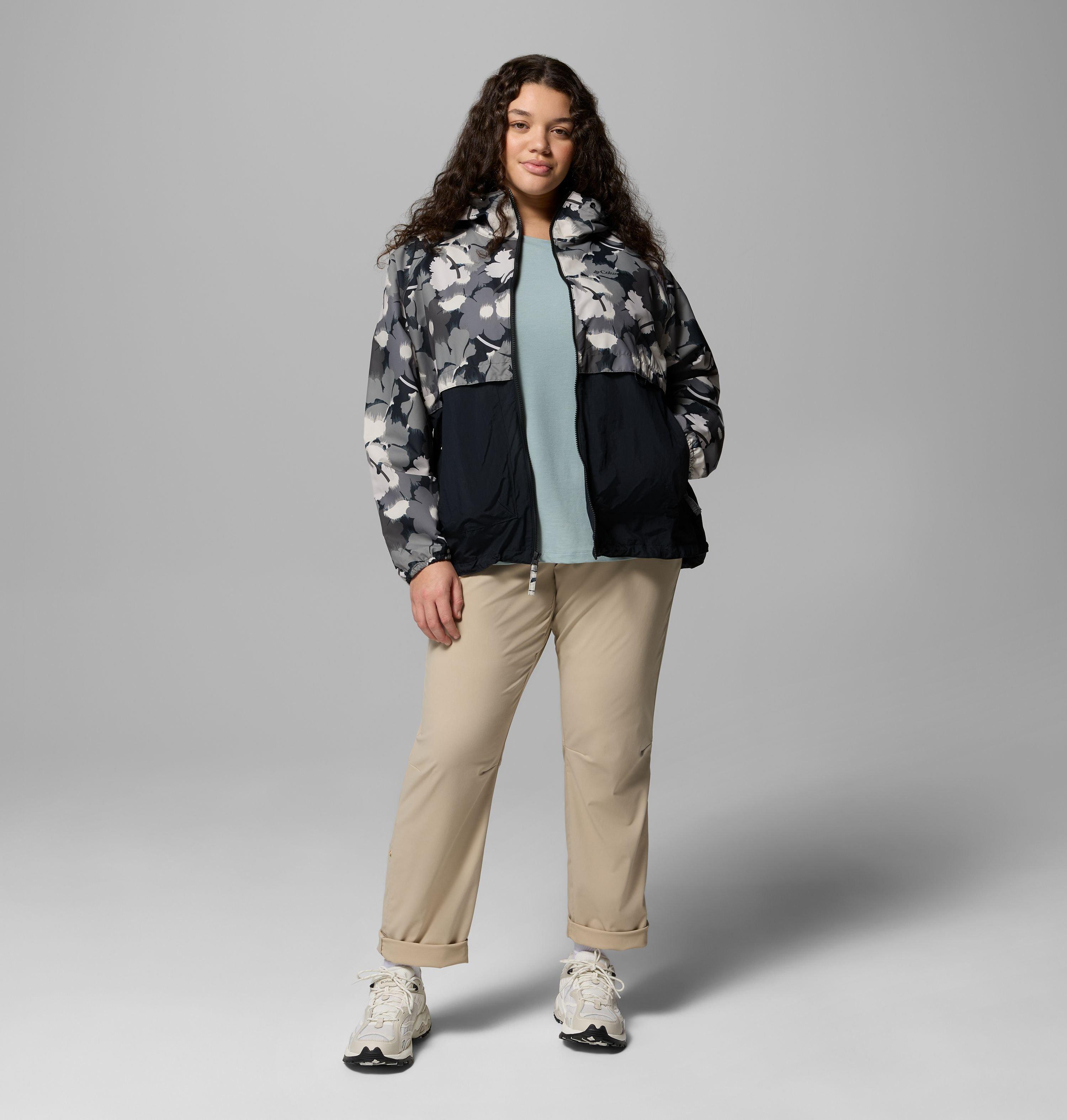 Women's Spire Valley Printed Windbreaker - Plus Size 2