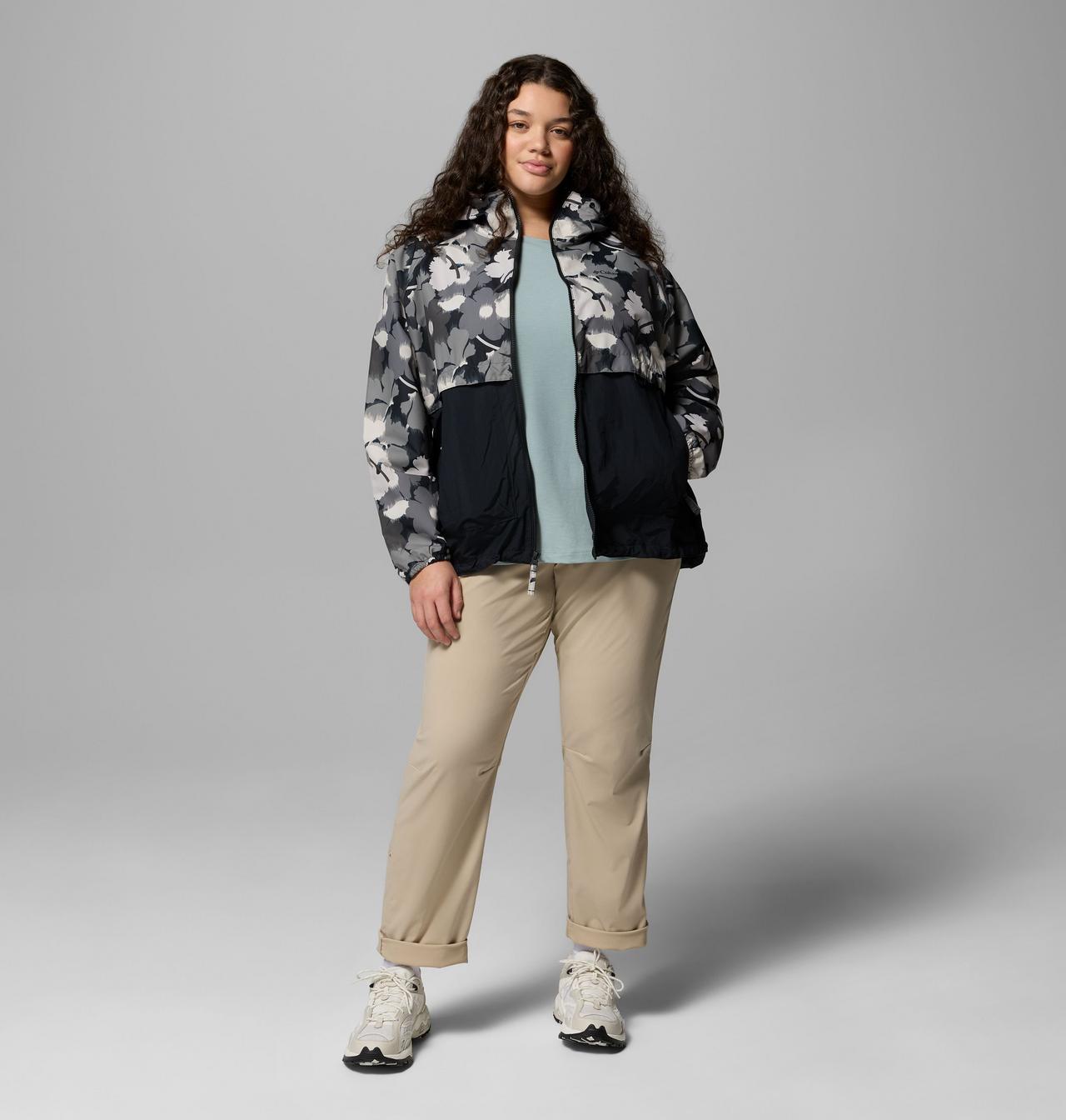 Women's Spire Valley Printed Windbreaker - Plus Size | Columbia