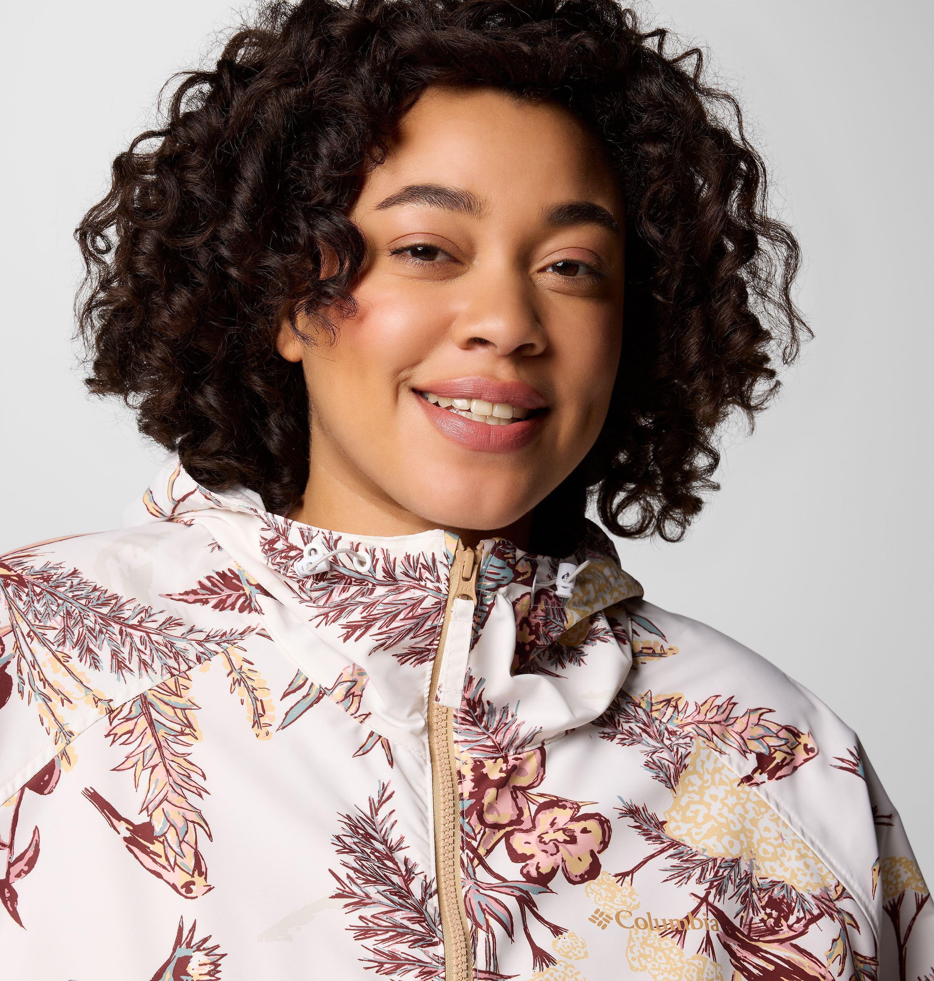 Women's Spire Valley Printed Windbreaker - Plus Size 4