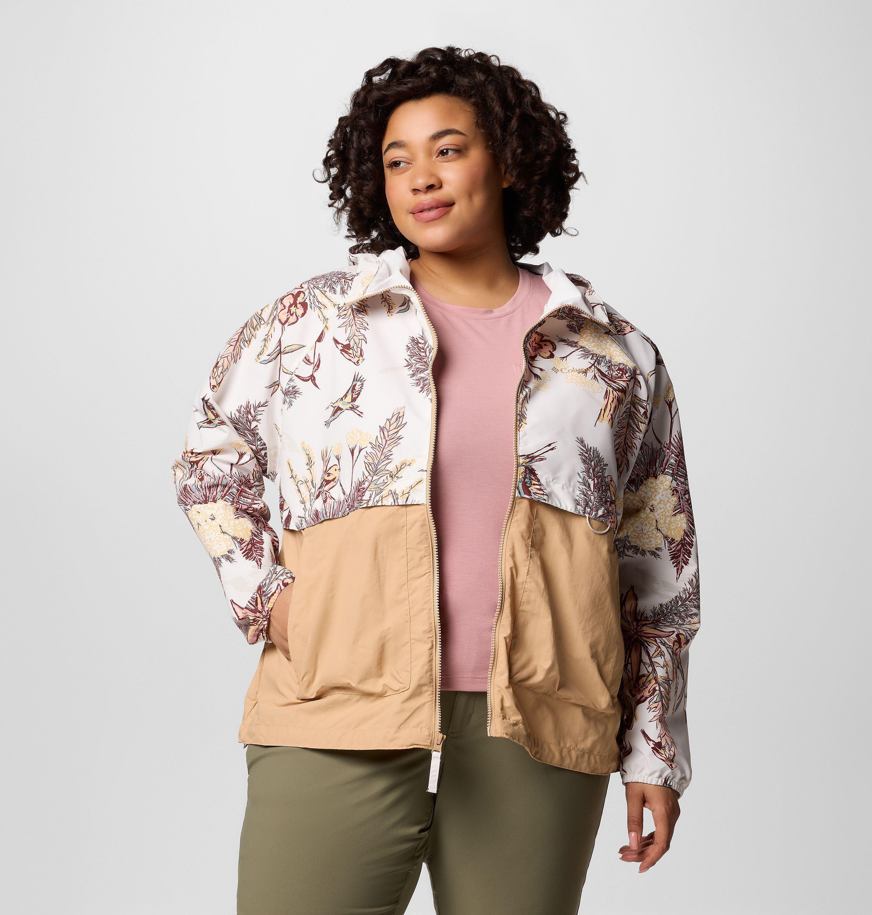 Women's Spire Valley Printed Windbreaker - Plus Size 7