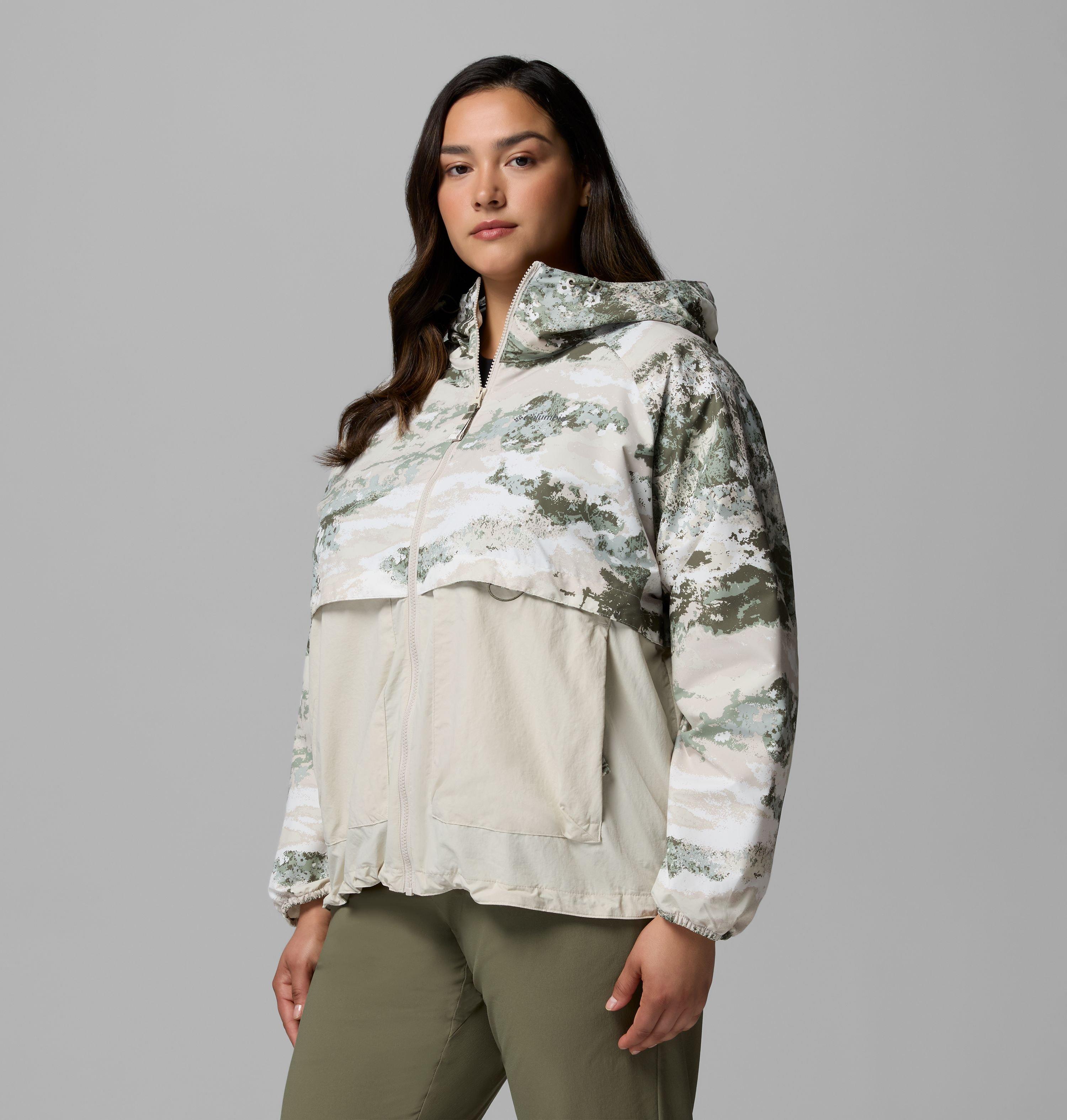 Women's Spire Valley Printed Windbreaker - Plus Size 4