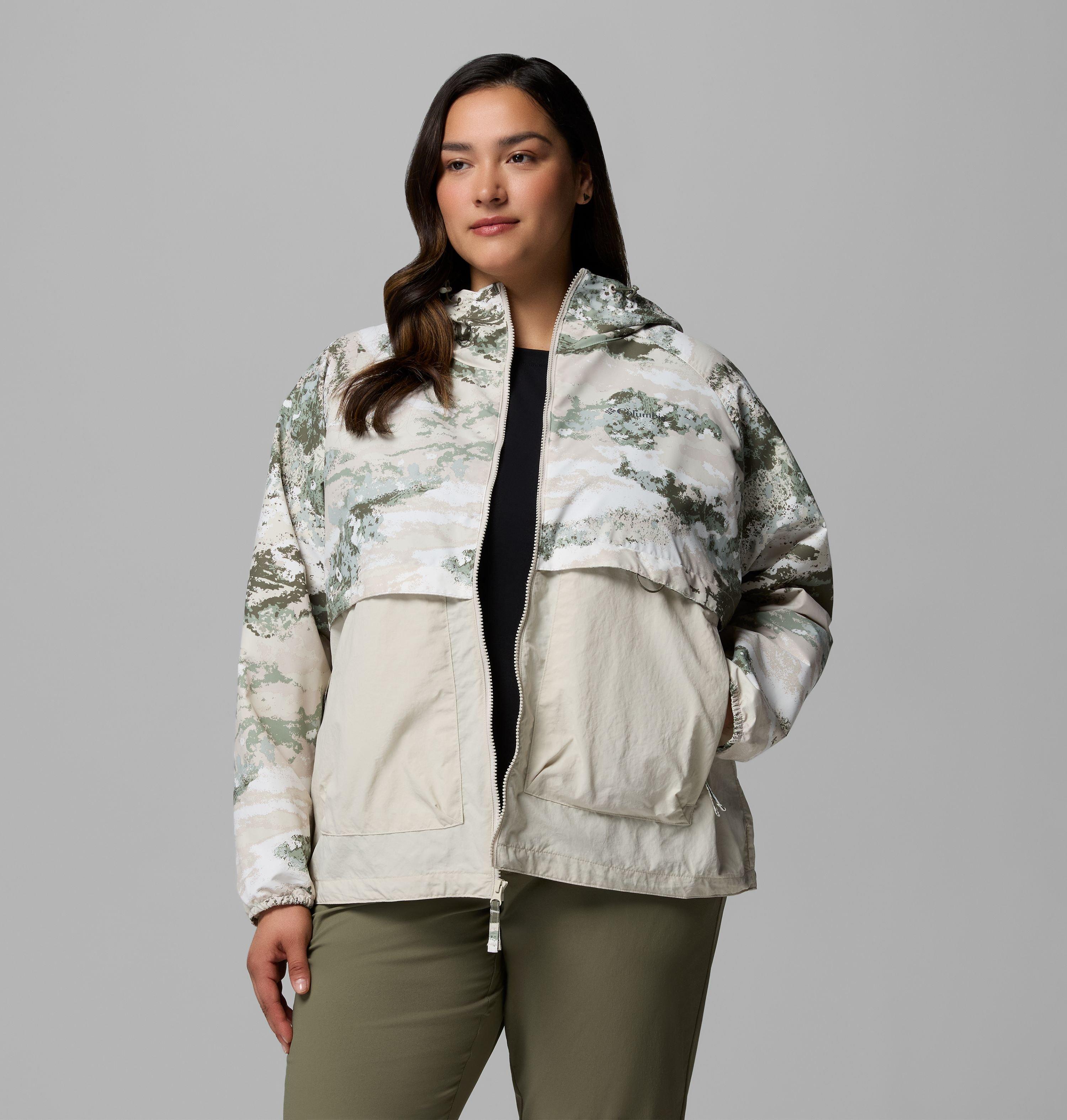 Women's Spire Valley Printed Windbreaker - Plus Size 5