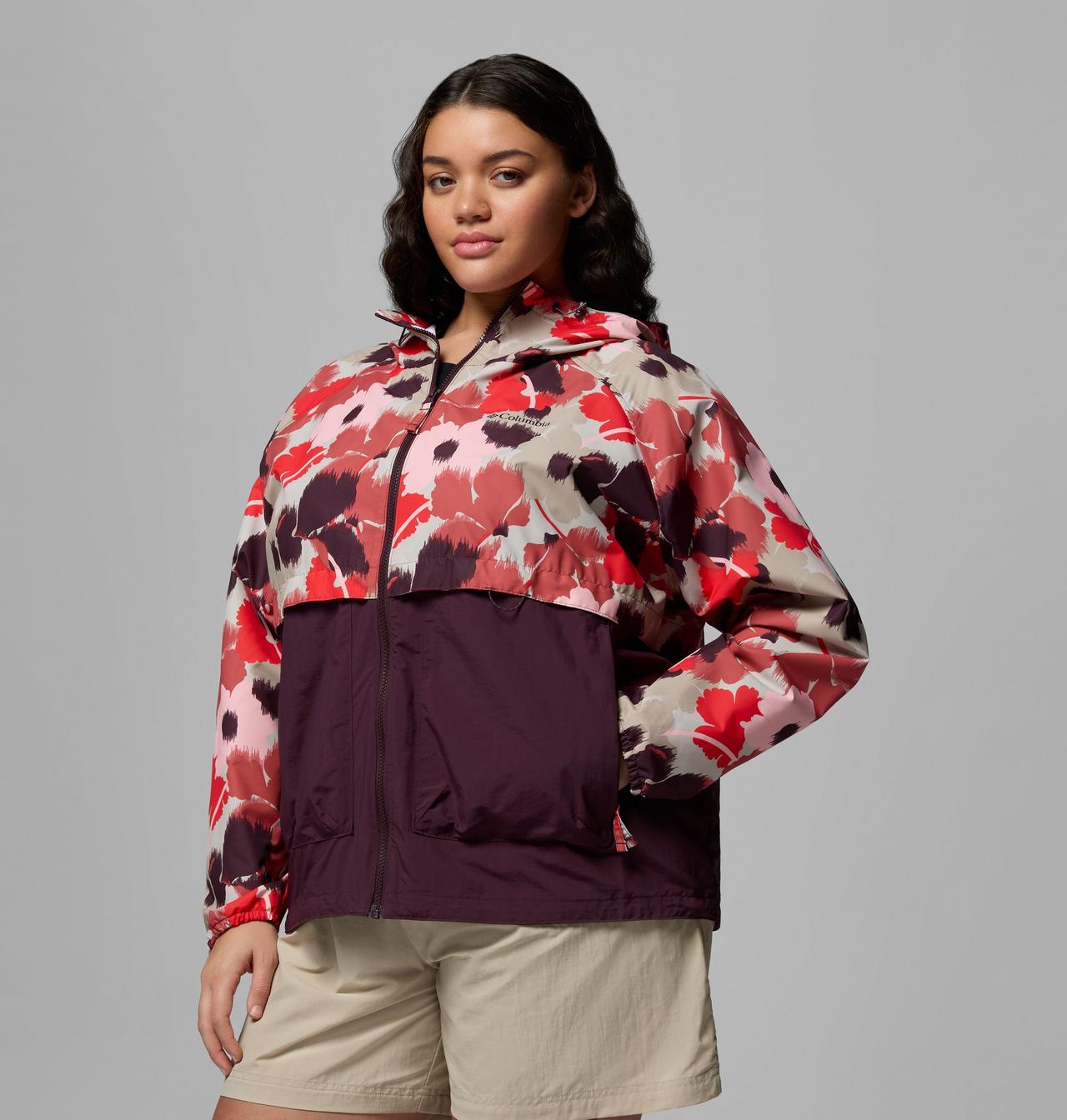 Women's Spire Valley™ Printed Windbreaker - Plus Size | 643 | 2X 4