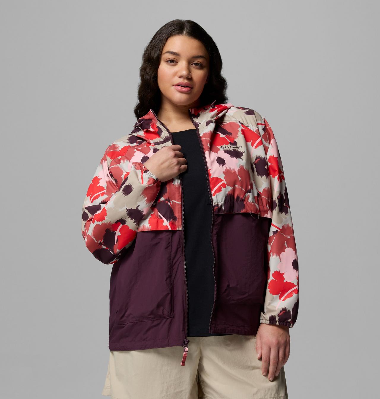 Women's Spire Valley™ Printed Windbreaker - Plus Size | 643 | 2X 5